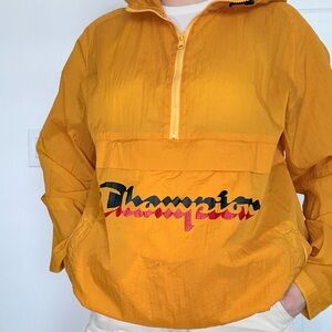 Champion Yellow Pullover Anorak